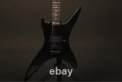 Solid Body BC Electric Guitar Stealth Chuck 6 Strings FR Bridge Black Free Ship