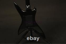 Solid Body BC Electric Guitar Stealth Chuck 6 Strings FR Bridge Black Free Ship