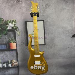 Solid Body Metallic Gold Cloud Solid Body Electric Guitar Arrow Inlays Fast Ship