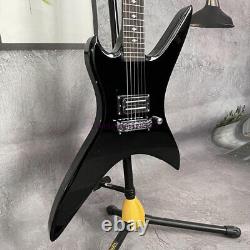 Solid Body Special Shaped BC Electric Guitar Rosewood Fretboard Black Free Ship