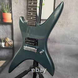 Solid Body Special X Style Electric Guitar Rosewood Fretboard Metallic Dark Blue