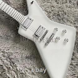 Solid Body White EX Electric Guitar T-O-M Bridge Set In Joint Fast Ship