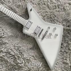 Solid Body White EX Electric Guitar T-O-M Bridge Set In Joint Fast Ship