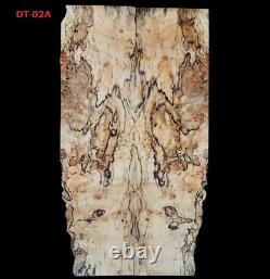 Spalted, Burled Maple Bookmatched Electric Guitar Top Set 16x 28.875x. 37