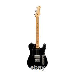 Stagg Vintage Series T-Style Plus Electric Guitar Black SET-PLUS BK