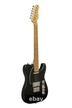 Stagg Vintage Series T-Style Plus Electric Guitar Black SET-PLUS BK
