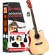 Steel String Acoustic Guitar Kit, 4/4 Full Size Cutaway All-wood Guitarra Acusti