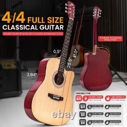 Steel String Acoustic Guitar Kit, 4/4 Full Size Cutaway All-Wood Guitarra Acusti