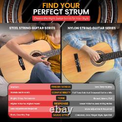 Steel String Acoustic Guitar Kit, 4/4 Full Size Cutaway All-Wood Guitarra Acusti