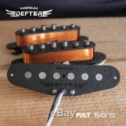 Strat Pickup Set for Stratocaster Guitar HandWound AlNiCo5 Clone Fat 50's
