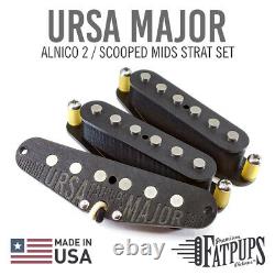 Stratocaster Guitar Pickups Scatter Wound ALNICO 2 Strat Set Scooped Mids