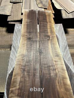 Super fiddleback figured walnut tonewood guitar luthier set back sides