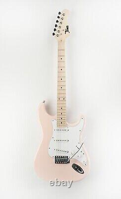 Tease Guitars Bubble Gum Pink ST-1 SPR Strat SS Frets 18-1 Tuners