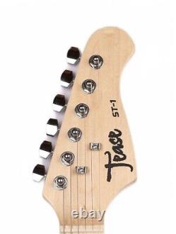 Tease Guitars Max Black ST-1 SPR Strat SS Frets 18-1 Tuners