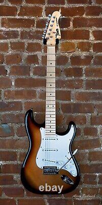 Tease ST-2 Mocha Burst Alnico/Bone Nut With Gig Bag-In House Pro Set Up