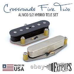 Tele Pickup Set for Telecaster Guitar Scatter Wound ALNICO 5/2