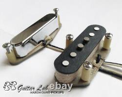 Telecaster Pickups fit Fender SET AlNiCo 5/2 Custom Hand Wound BB Guitar Lab