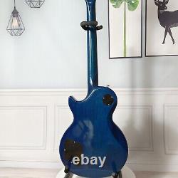 Thrum Blue Burst Electric Guitar Set in Joint Solid Type 6 String Chrome Part