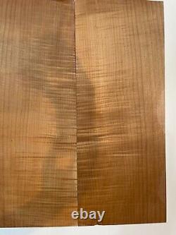 Torrified Maple Guitar Golden Honey Colored Back and Side Set Luthier Tonewood