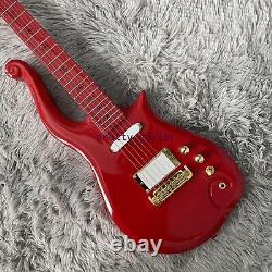 Unbranded Red Prince Electric Guitar Gold Hardware SH Pickups Set In Joint