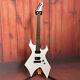 Unbranded White Warlock Extreme Electric Guitar Hh Pickups Spider Inlay