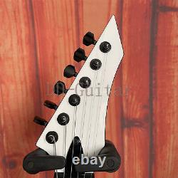 Unbranded White Warlock Extreme Electric Guitar HH Pickups Spider Inlay