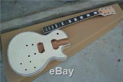 Unfinished 1 set electric guitar body and neck for LP parts Replace