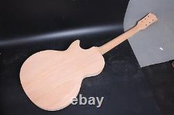 Unfinished 1Set Mahogany Guitar Body+Guitar Neck Diy Electric Guitar Project