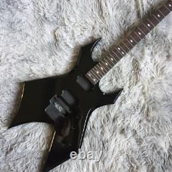 Unfinished Black Electric Guitar Spider Modern Without Hardware Set In