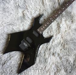 Unfinished Black Electric Guitar Spider Modern Without Hardware Set In