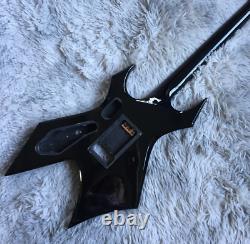 Unfinished Black Electric Guitar Spider Modern Without Hardware Set In