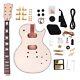 Unfinished Diy Electric Guitar Kit Flame Maple Top Archtop Free Shipping