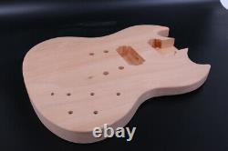 Unfinished Electric Guitar Body Mahogany wood Set in SG Style HH Double Cut