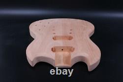 Unfinished Electric Guitar Body Mahogany wood Set in SG Style HH Double Cut