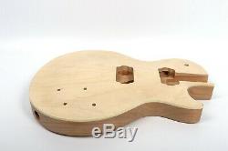 Unfinished Guitar Body Mahogany Maple Cap DIY Electric Guitar set in #US