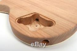 Unfinished Guitar Body Mahogany Maple Cap DIY Electric Guitar set in #US