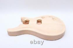 Unfinished Guitar Body Mahogany Maple Cap Set in Curved Top PRS Style DIY Guitar