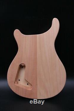 Unfinished Guitar body Mahogany Flame Maple Wood DIY electric guitar Set in #US
