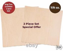 Veg Tan Tooling Leather 7/8 oz (2.8-3.2mm) 2 Piece Special Price