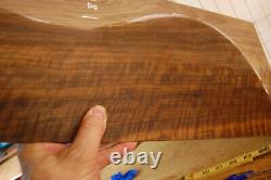 Very beautiful fiddleback walnut tonewood guitar luthier set back and sides