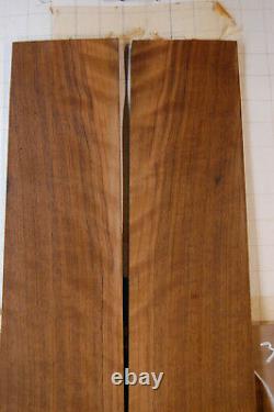 Very curly black walnut tonewood guitar luthier set back and sides