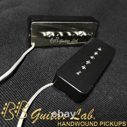 Vintage P90 Soap Bar Pickups AlNiCo 5 Set Hand Wound BB Guitar Lab