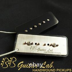 Vintage P90 Soap Bar Pickups AlNiCo 5 Set Hand Wound BB Guitar Lab