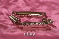 Vintage Spec NOS Bridge/Tailpiece Set Nickel for Gibson Style Guitars