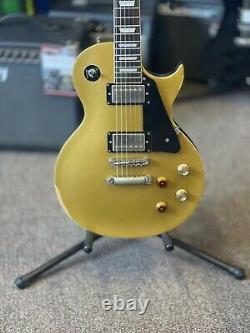 Vintage V100 Gold Top Electric Guitar New Strings & Set Up