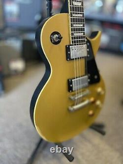 Vintage V100 Gold Top Electric Guitar New Strings & Set Up