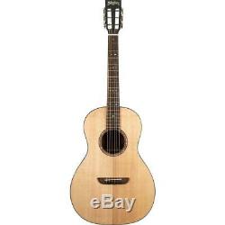 Washburn Vintage P33S Royal Sapphire Parlor Acoustic Guitar, Gloss Natural