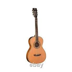 Washburn WP11SNS Harvest Series Parlor Acoustic Guitar, Natural, Satin Finish