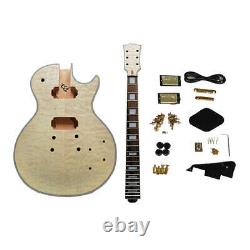 White Water Rippling LP Guitar Material Kit Mahogany Neck Instrument Set