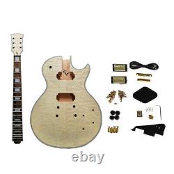 White Water Rippling LP Guitar Material Kit Mahogany Neck Instrument Set
